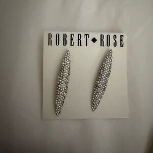 Robert Rose Silver Earrings
